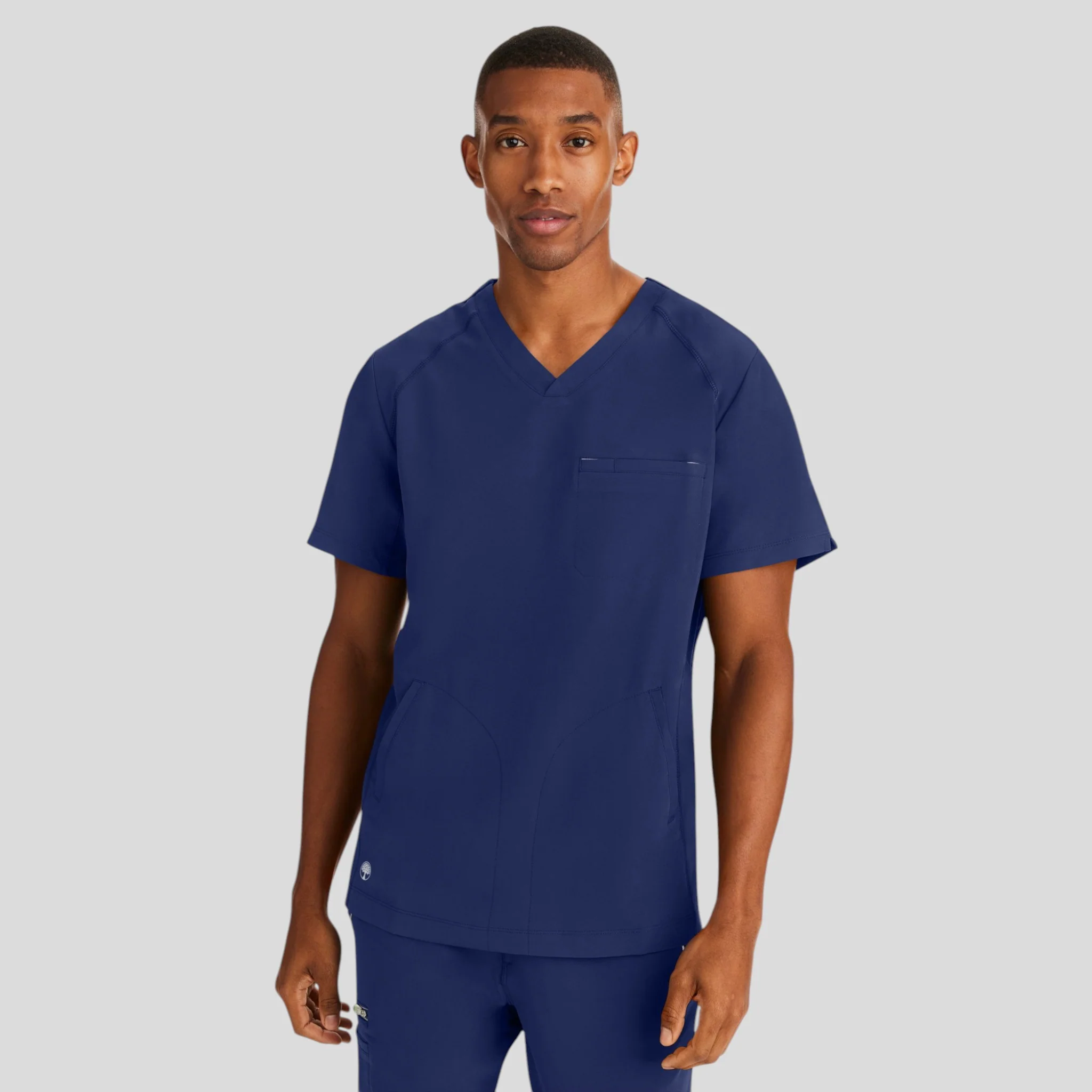 Scrub Top V-Neck Healing Hands (360) For Men - Image 3