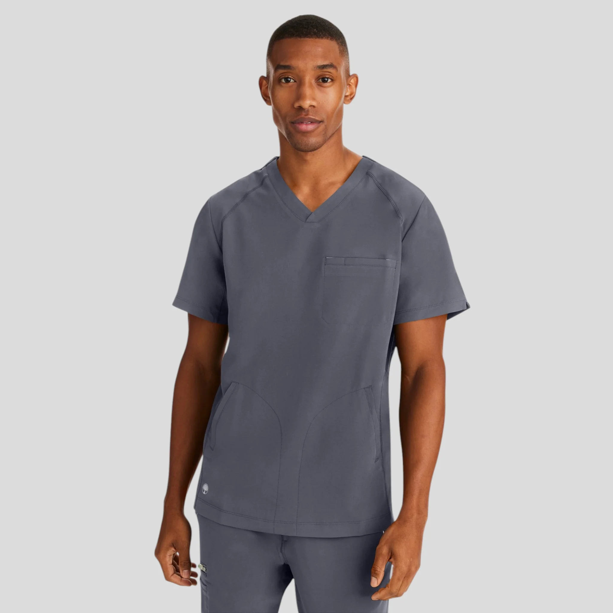 Scrub Top V-Neck Healing Hands (360) For Men - Image 4