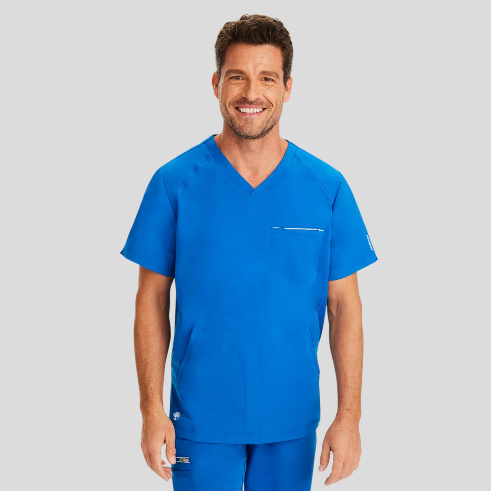 Scrub Top V-Neck Healing Hands (360) For Men - Image 5