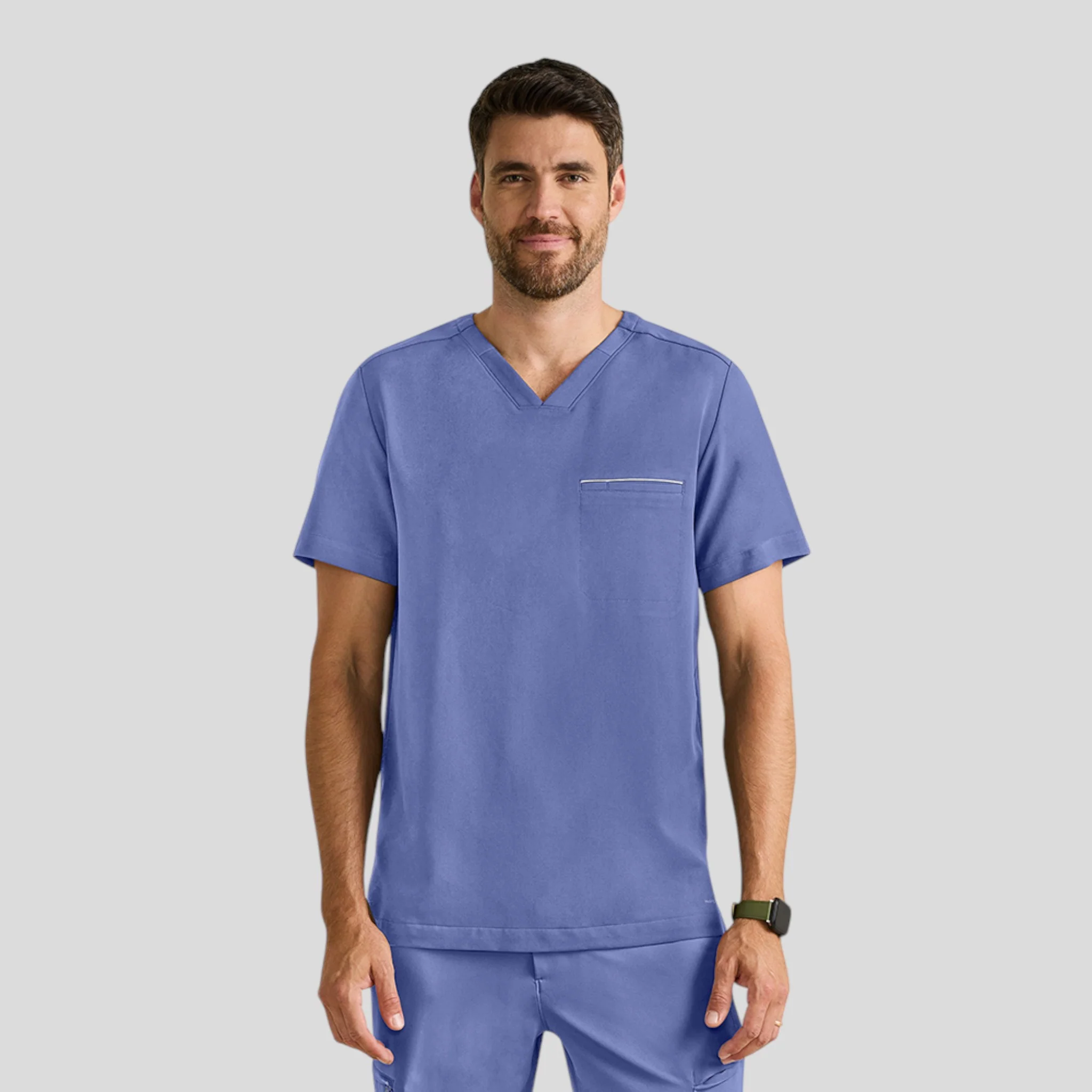 Scrub Top V Neck Healing Hands (360) For Men - Image 10