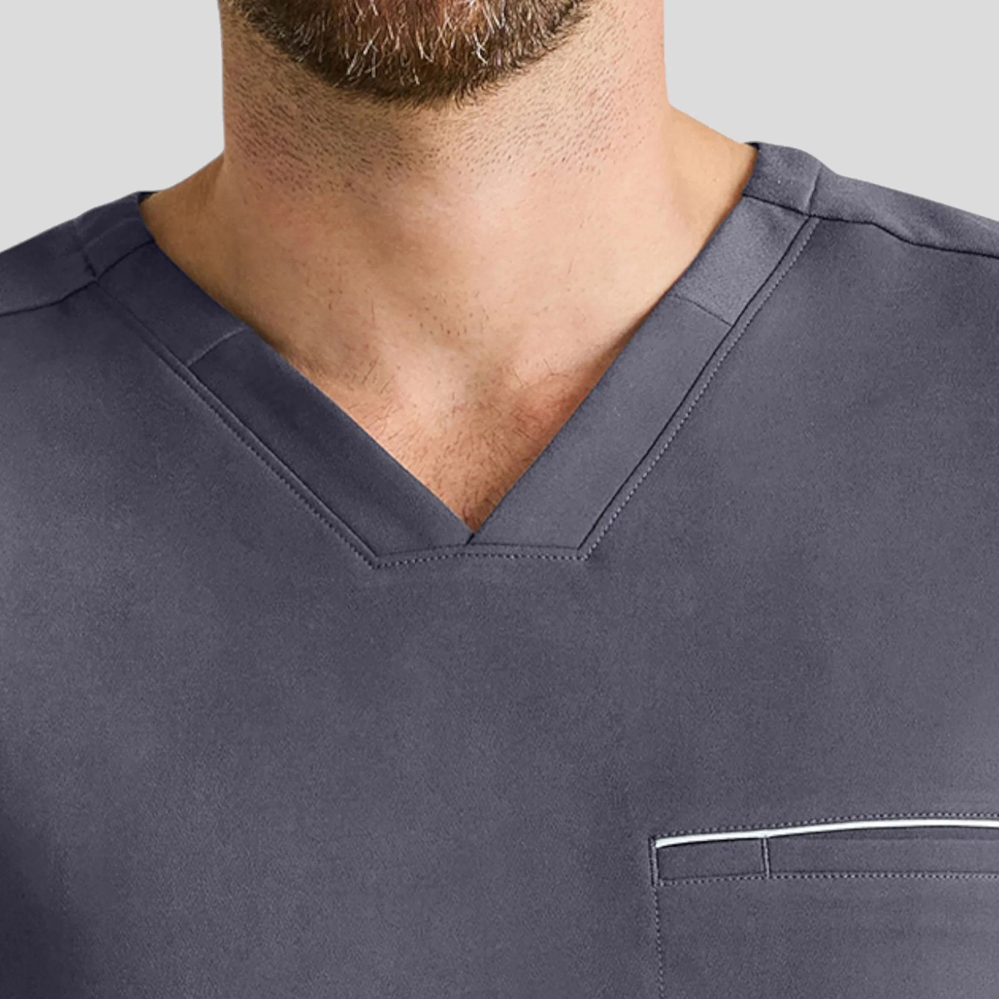 Scrub Top V Neck Healing Hands (360) For Men - Image 3