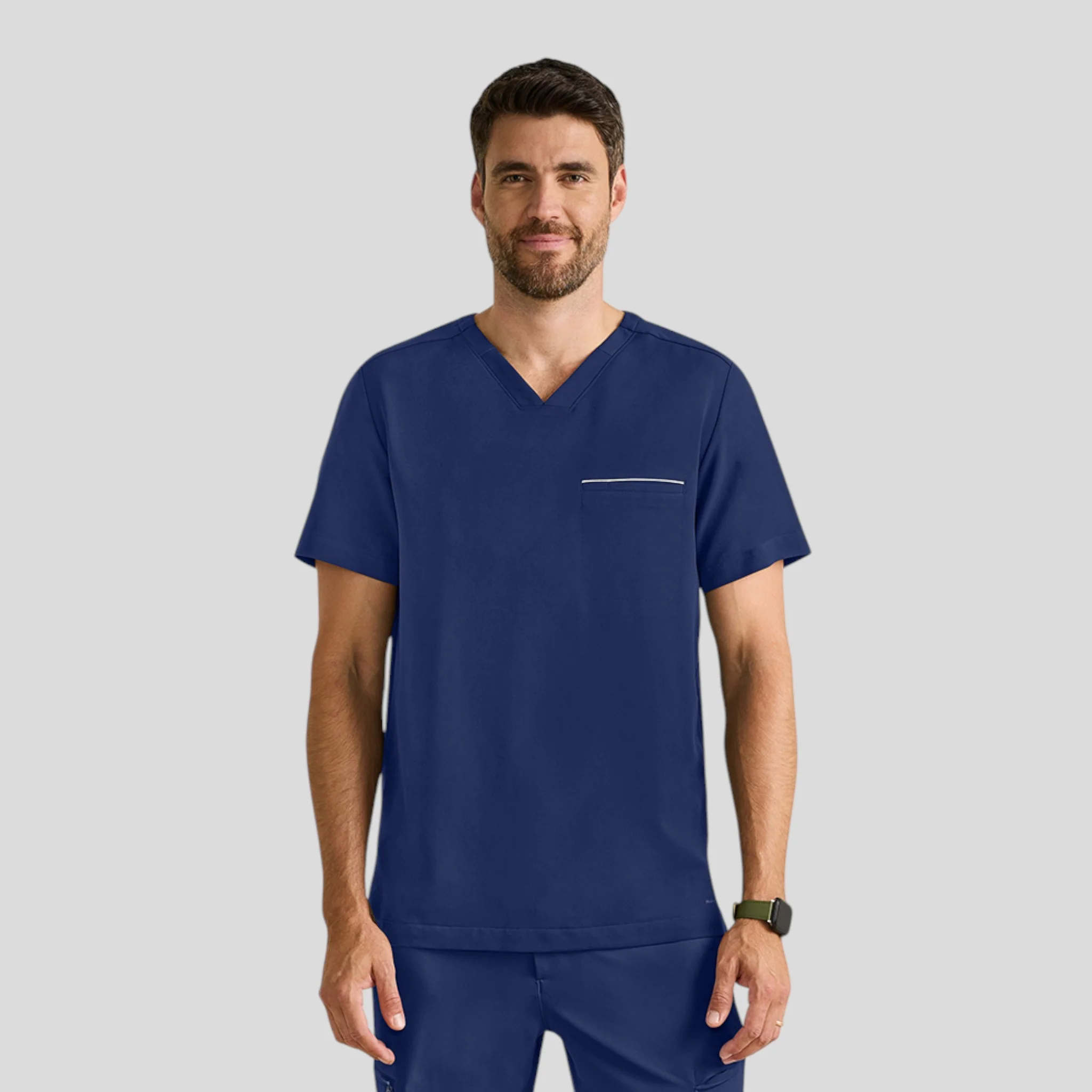 Scrub Top V Neck Healing Hands (360) For Men - Image 7