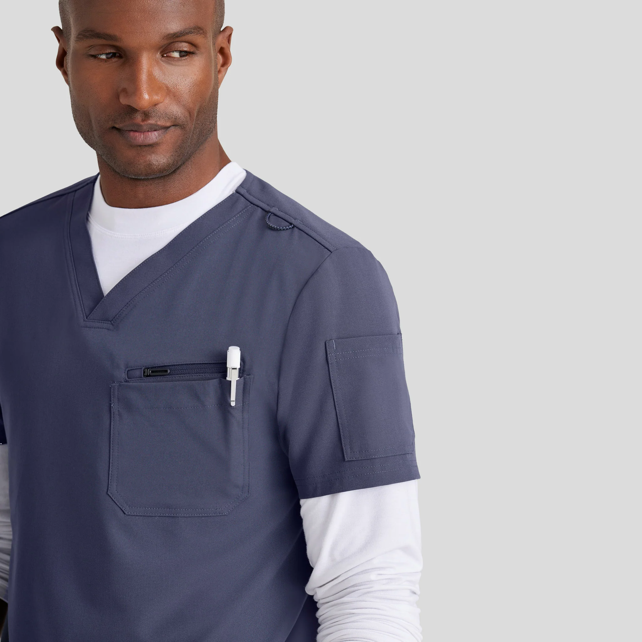 V-Neck Barco Unify Scrub Top for Men - Image 11