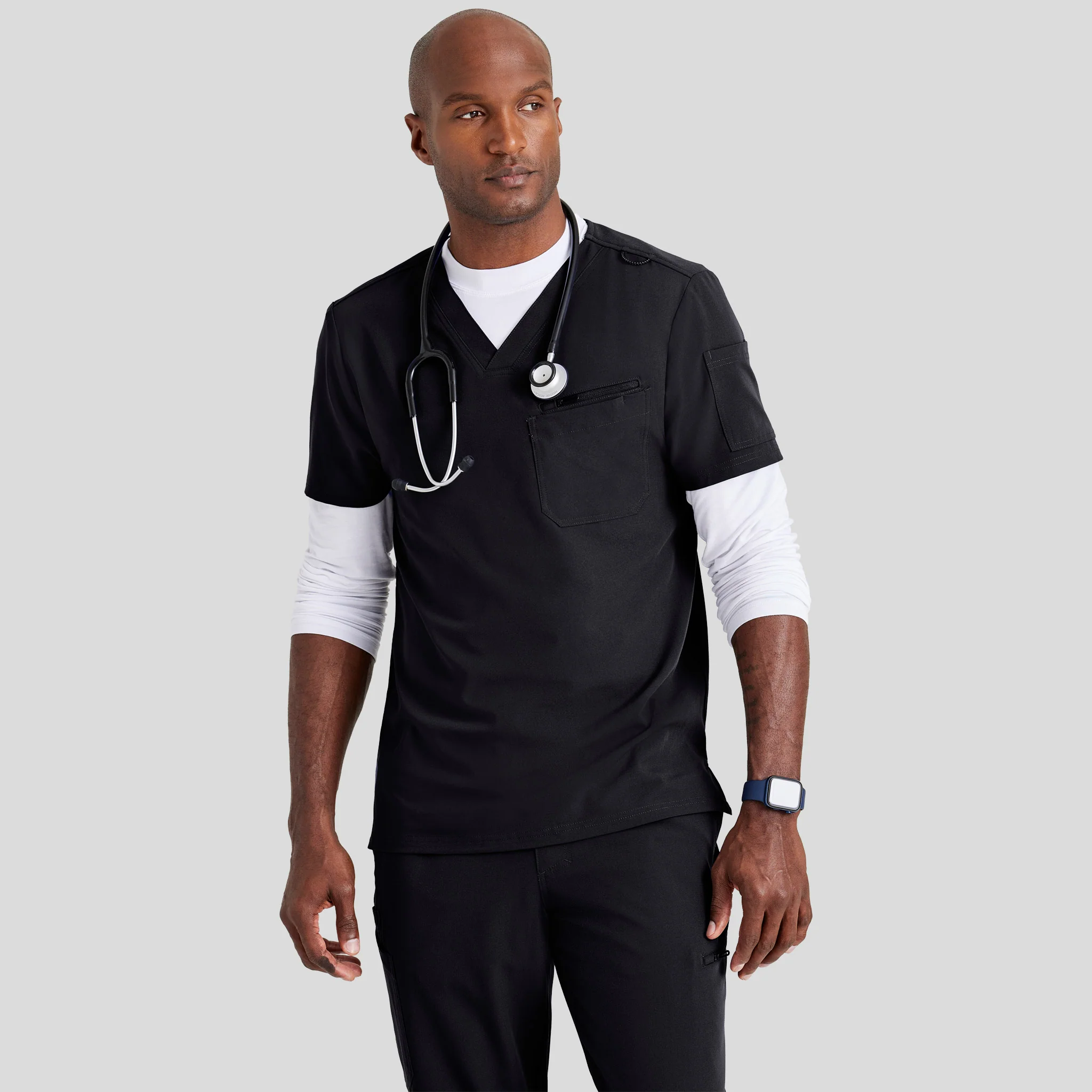 V-Neck Barco Unify Scrub Top for Men - Image 16