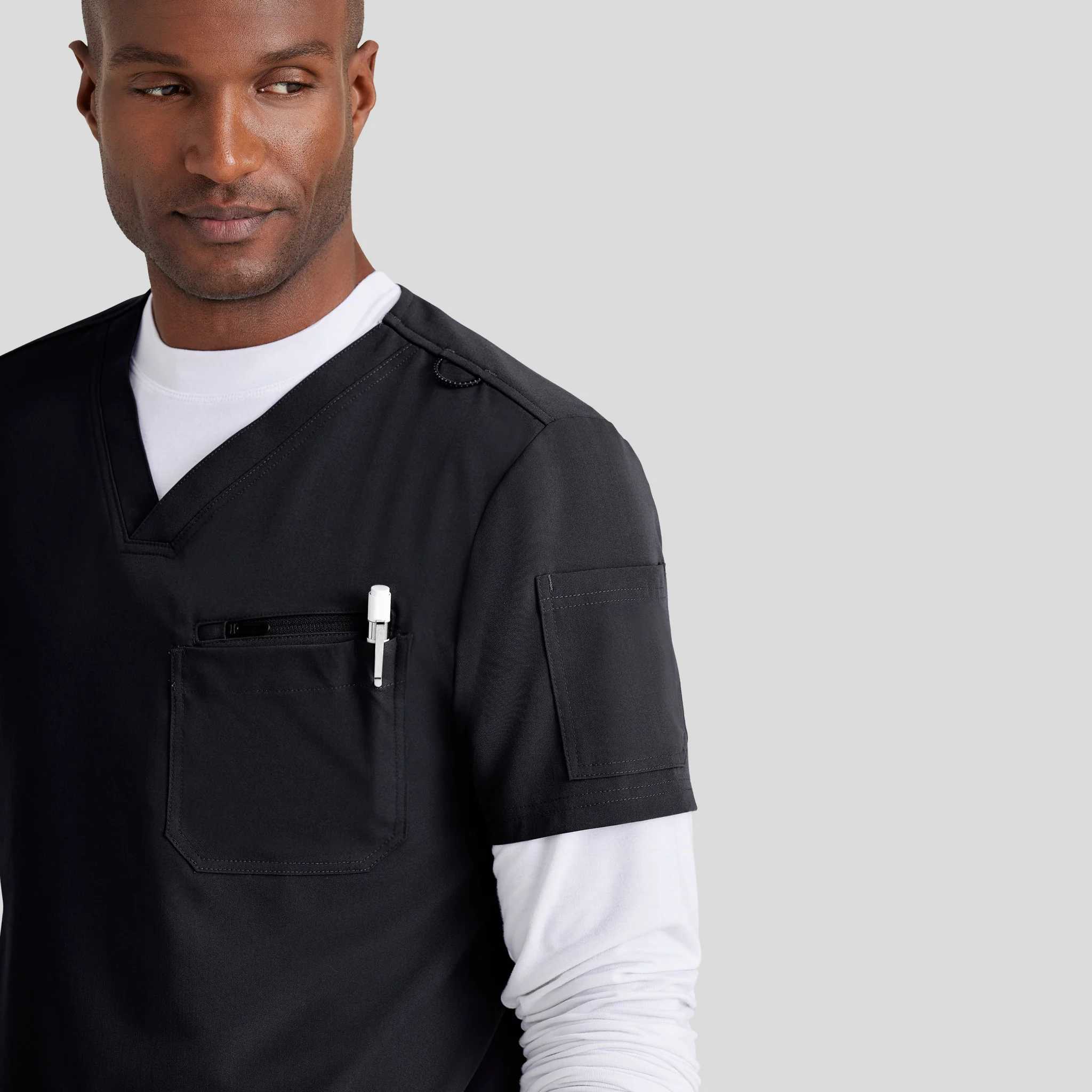 V-Neck Barco Unify Scrub Top for Men - Image 19
