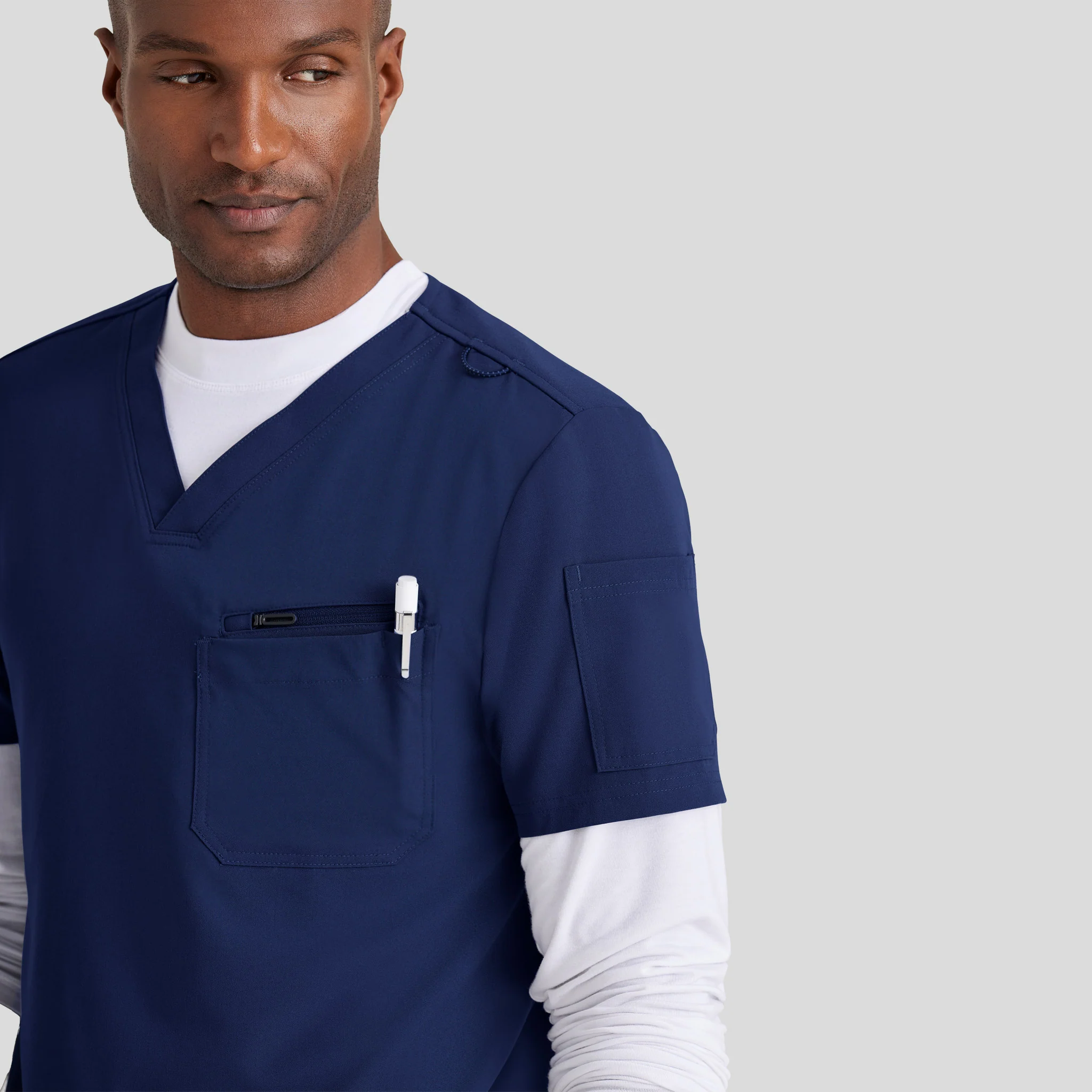 V-Neck Barco Unify Scrub Top for Men - Image 4