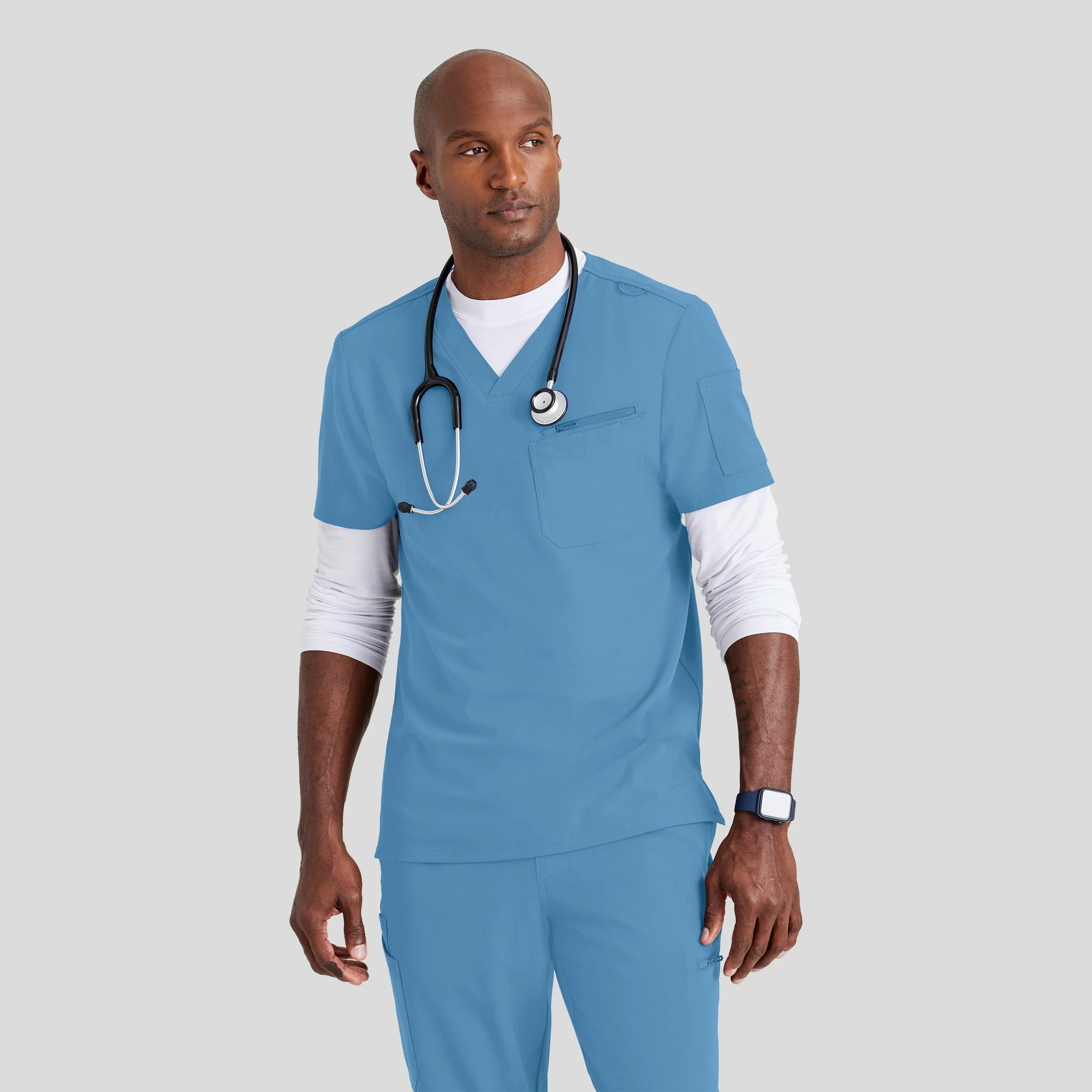 V-Neck Barco Unify Scrub Top for Men - Image 5