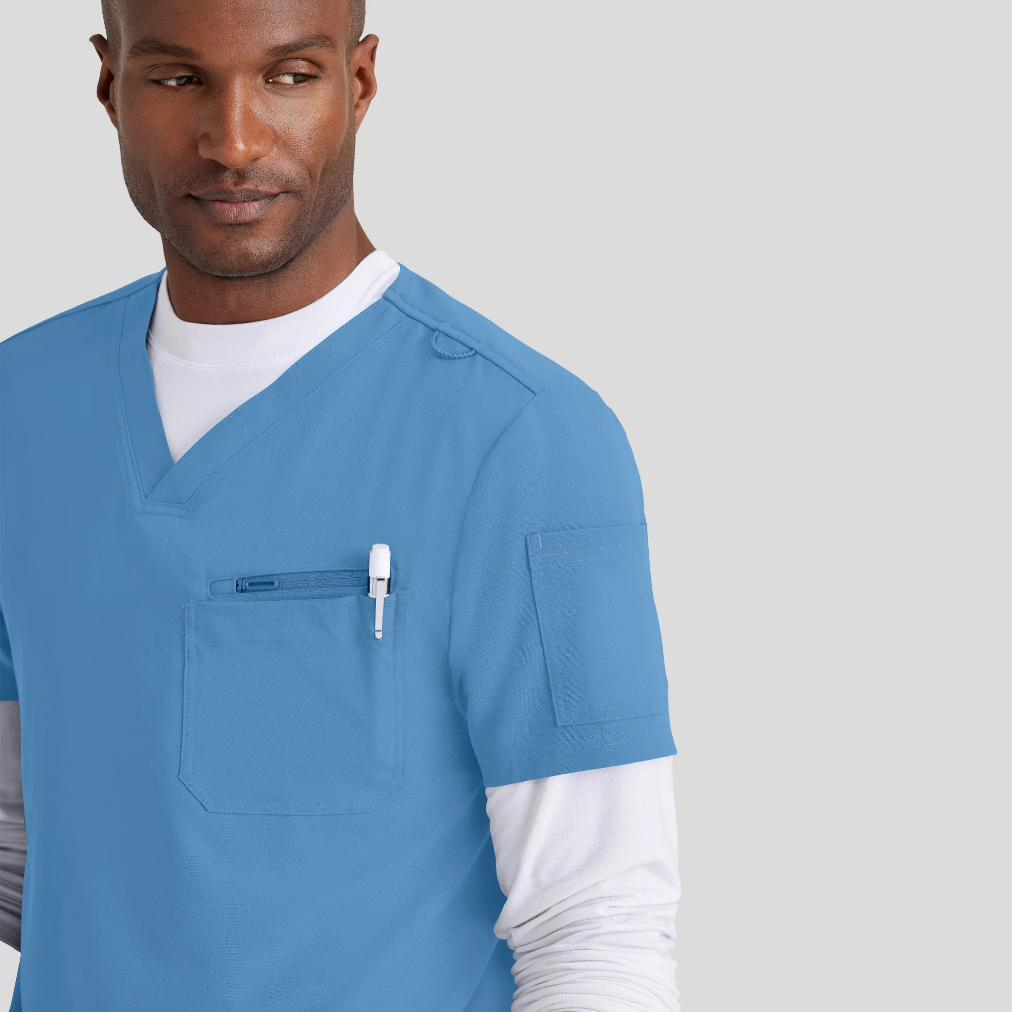 V-Neck Barco Unify Scrub Top for Men - Image 8