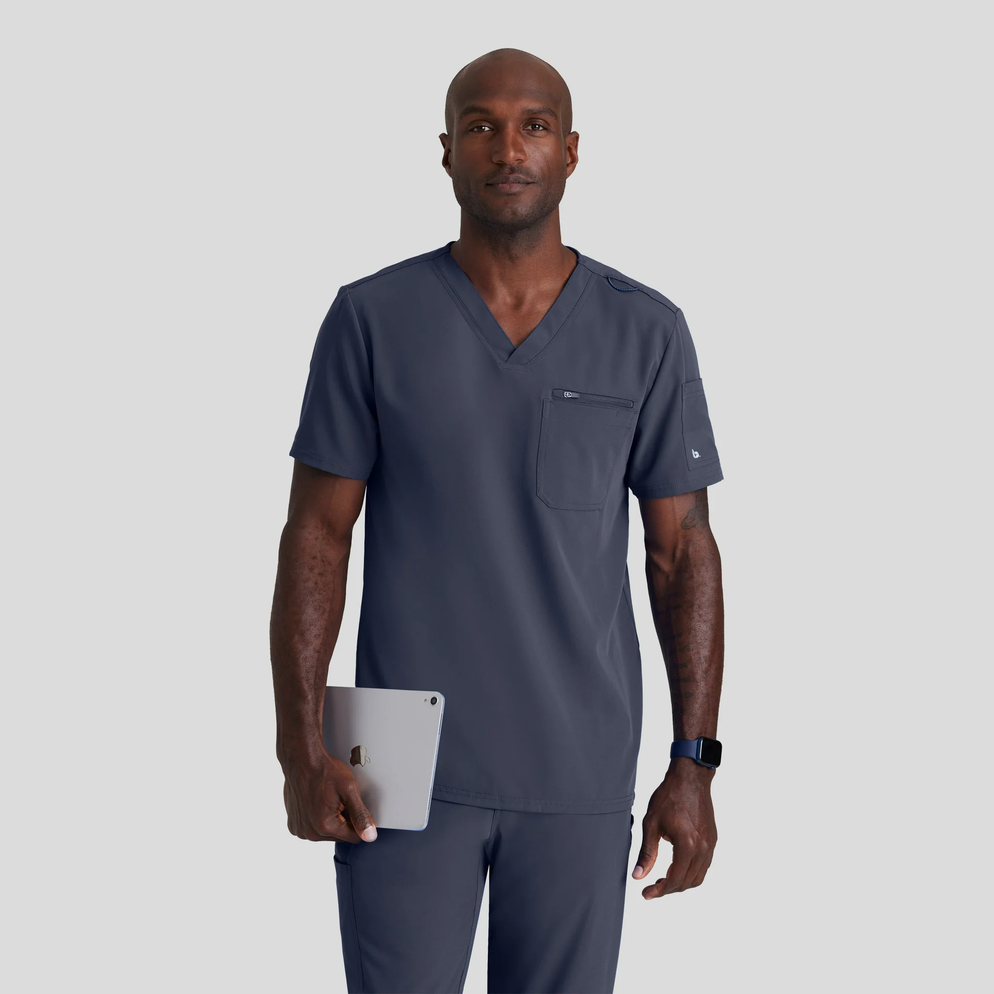 V-Neck Barco Unify Scrub Top for Men - Image 9