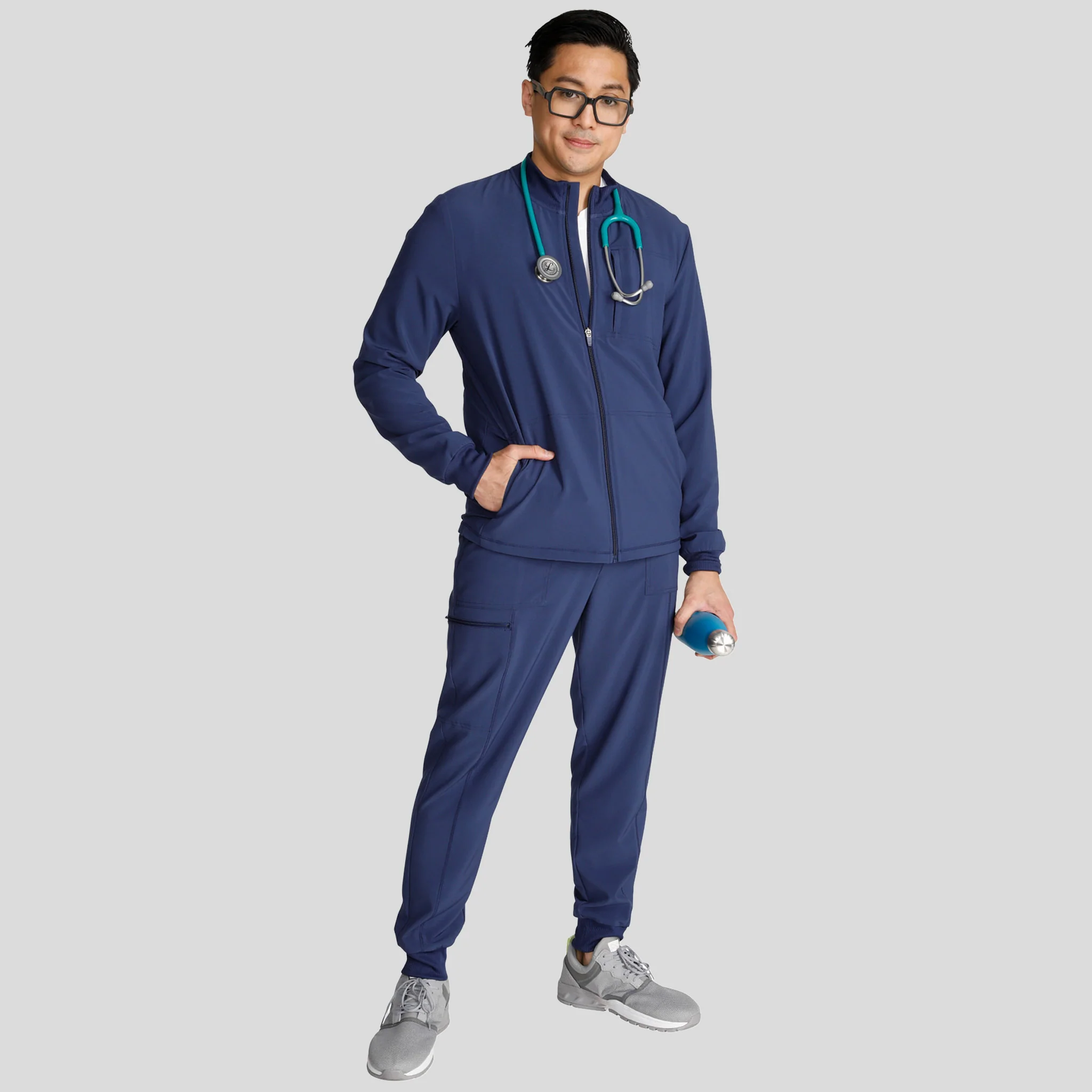 Medical Scrub Jacket Cherokee For Men - Image 4