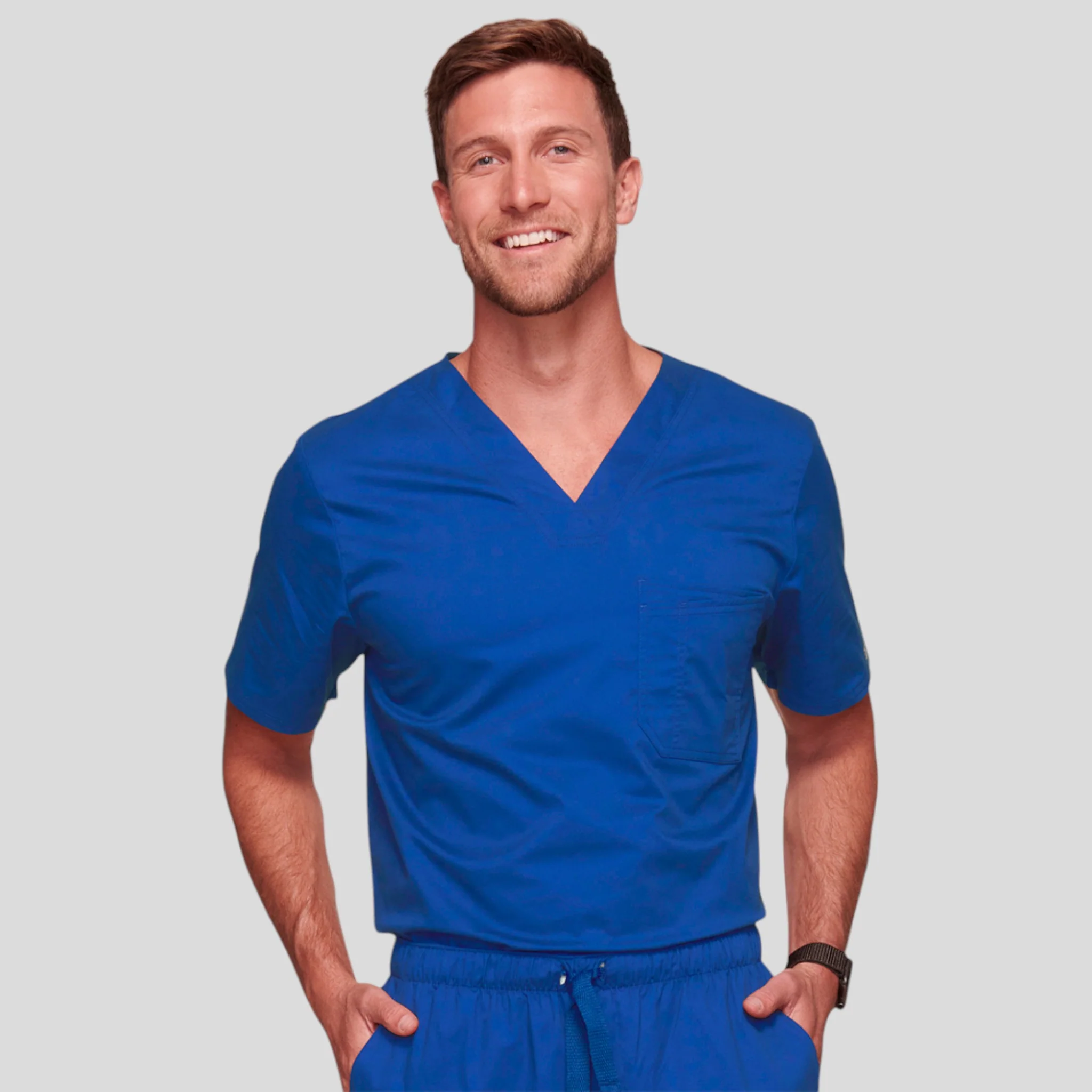Scrub Top Cherokee V-Neck For Men - Image 16