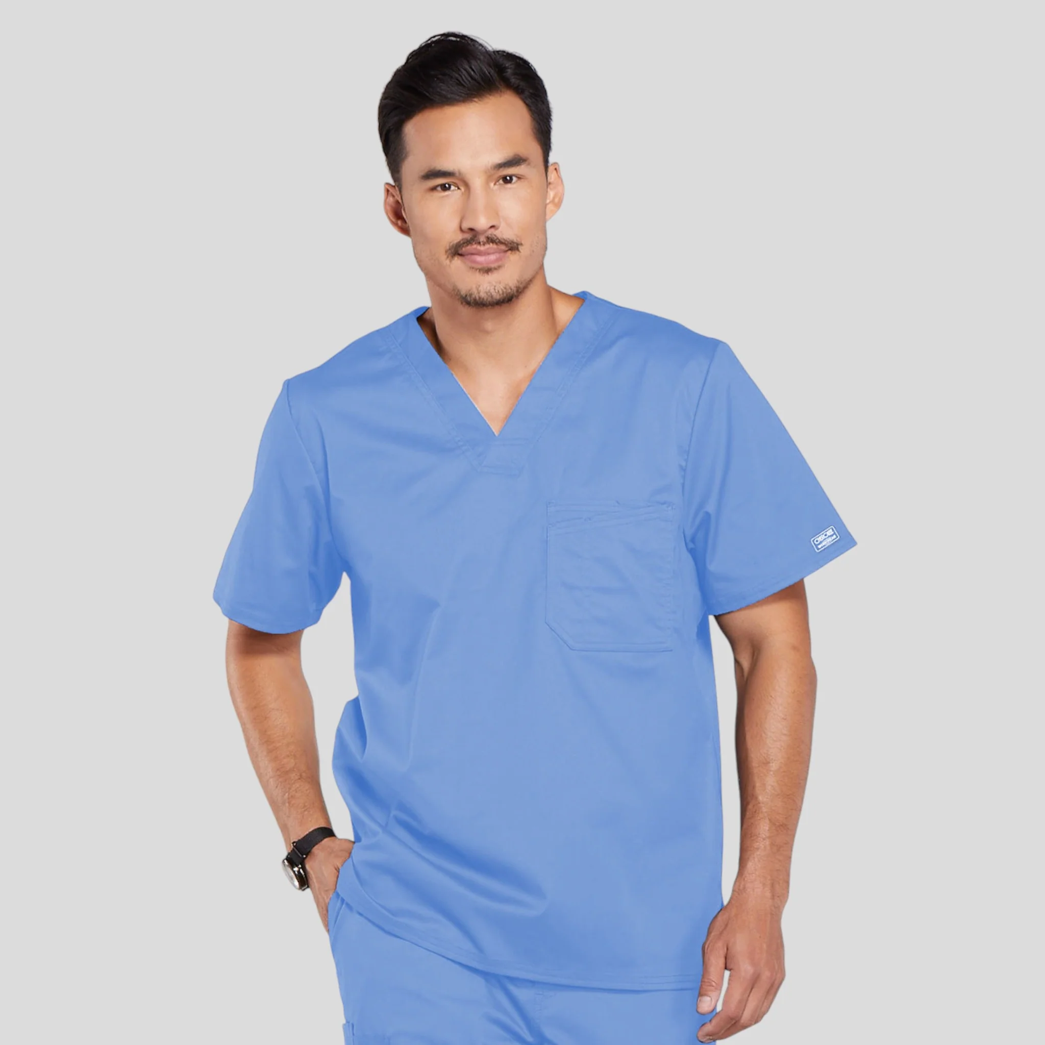 Scrub Top Cherokee V-Neck For Men - Image 19