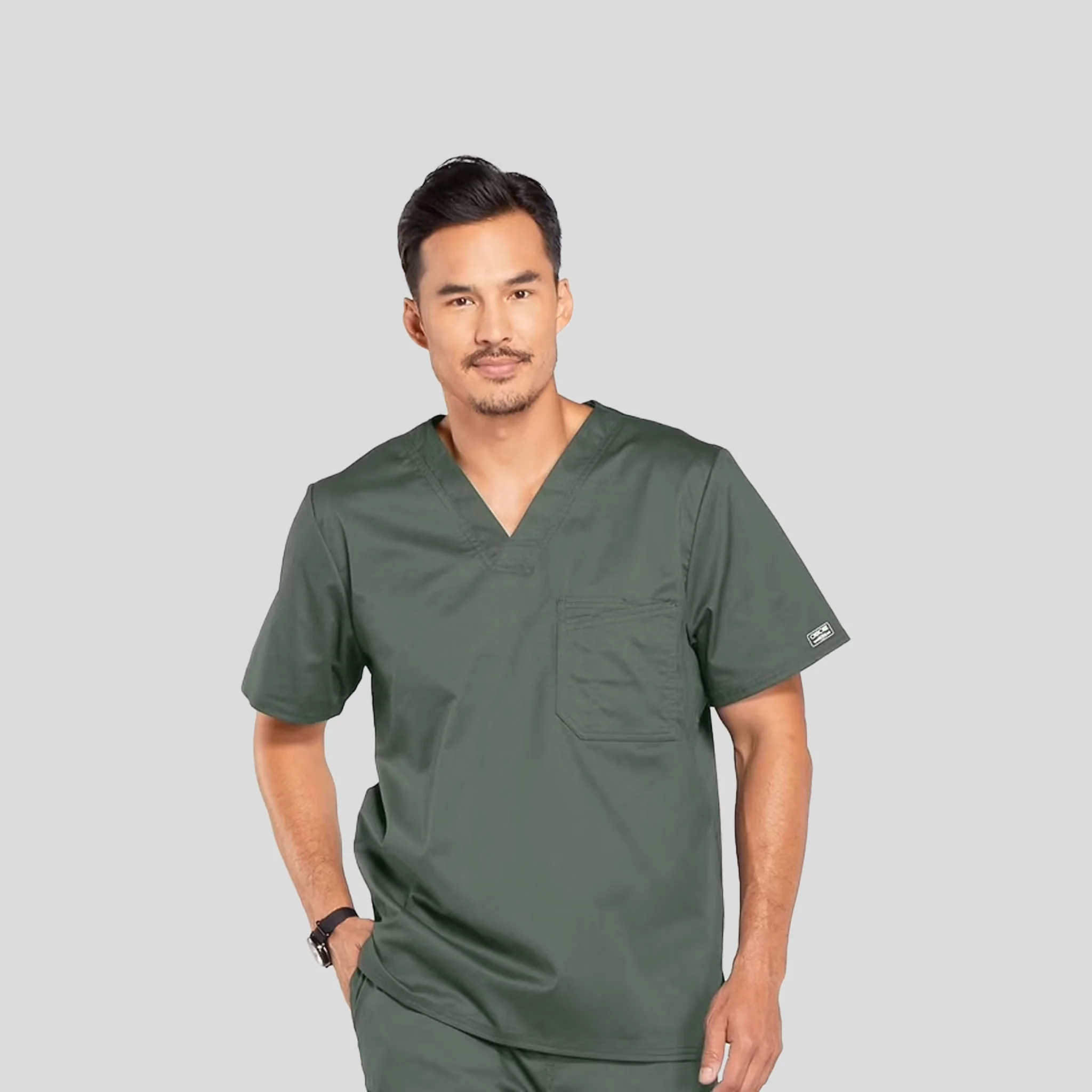 Scrub Top Cherokee V-Neck For Men - Image 20
