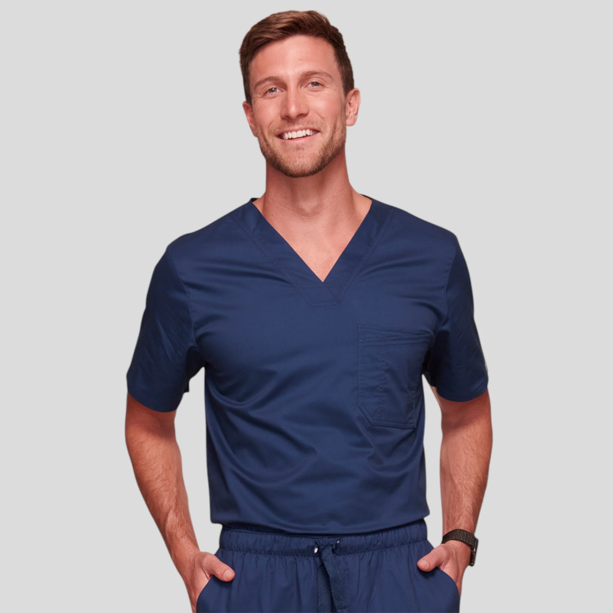 Scrub Top Cherokee V-Neck For Men - Image 4