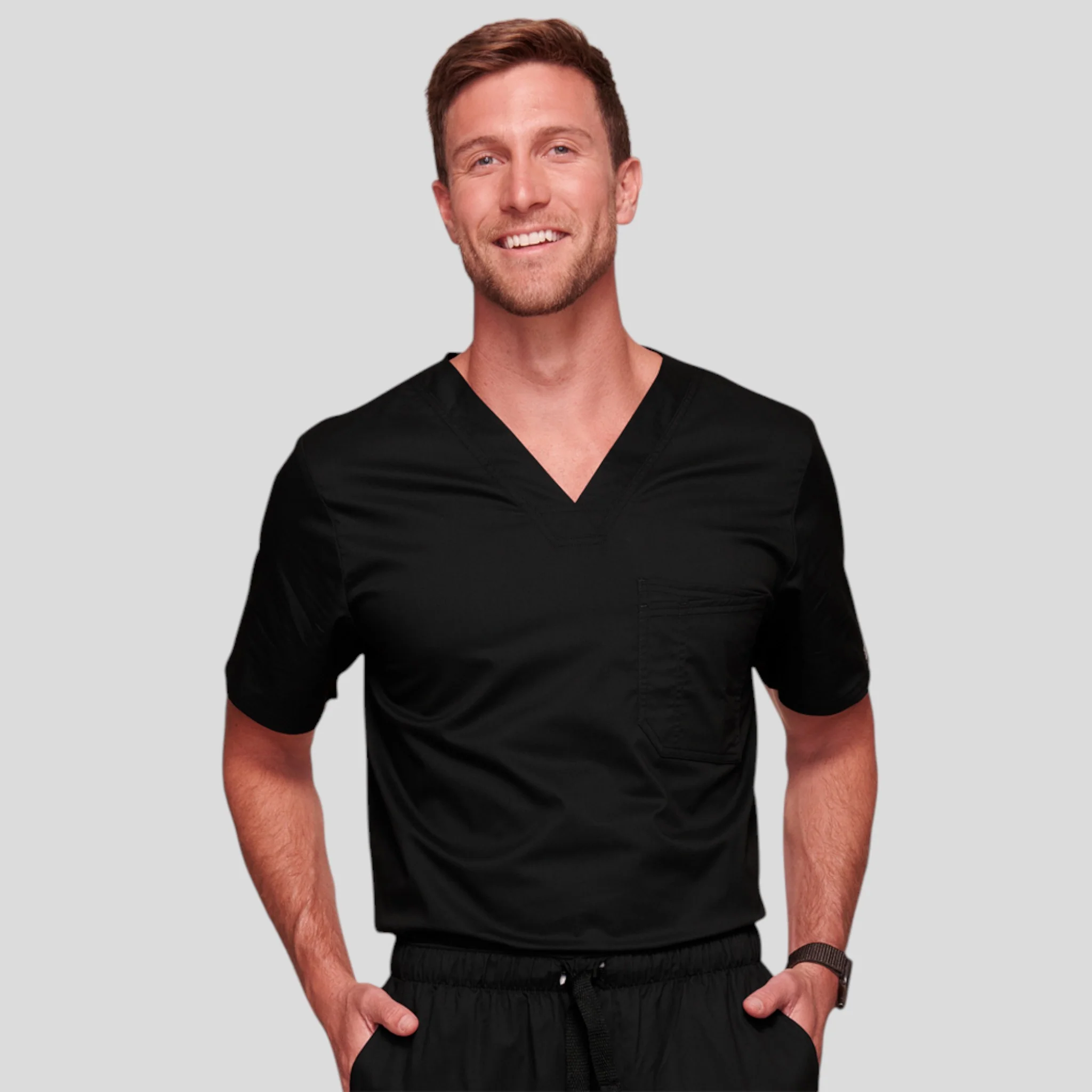 Scrub Top Cherokee V-Neck For Men - Image 7