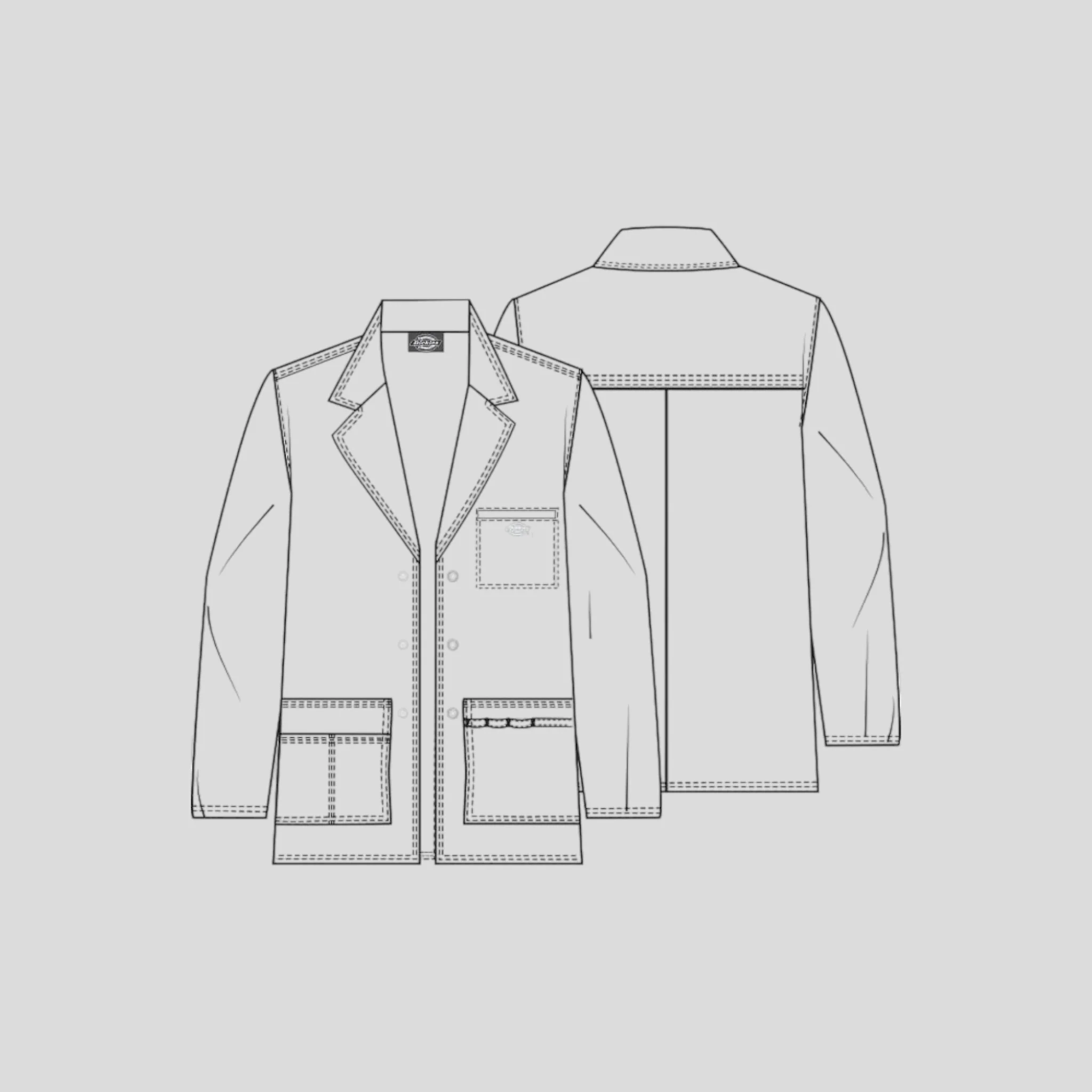 Dickies Gen Flex Labcoat 31 Inch - Image 3