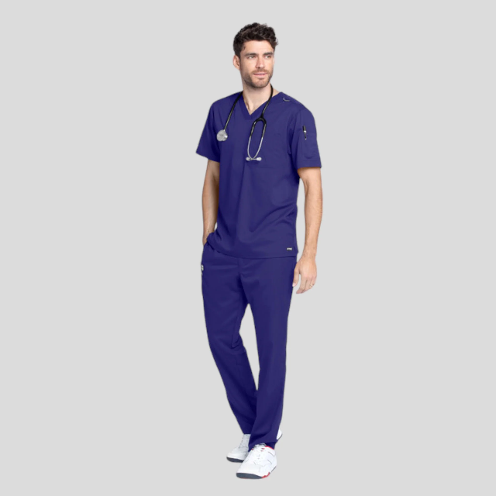 Medical Scrub Top Grey's Anatomy for Men - Image 24