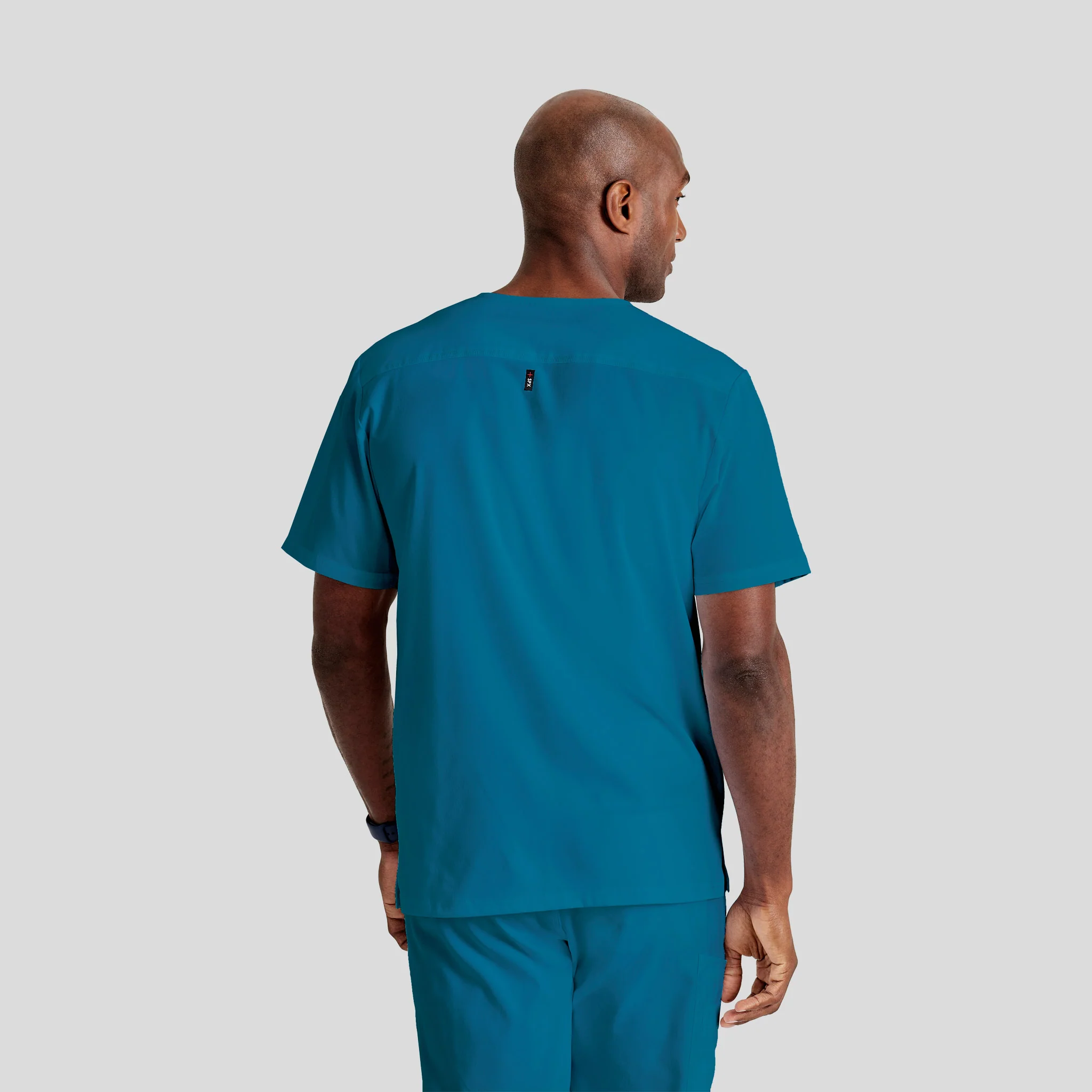V-Neck Scrub Top Grey's Spandex for Men - Image 30
