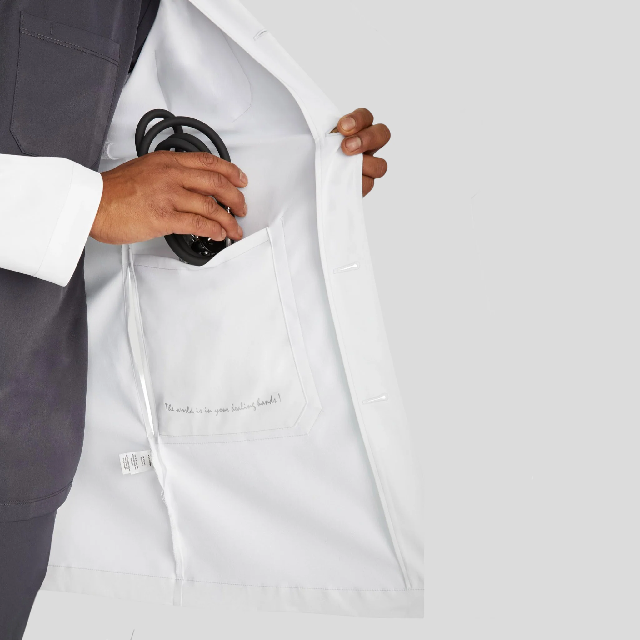 Labcoat Healing Hands Luke 37 Inch for Men - Image 4
