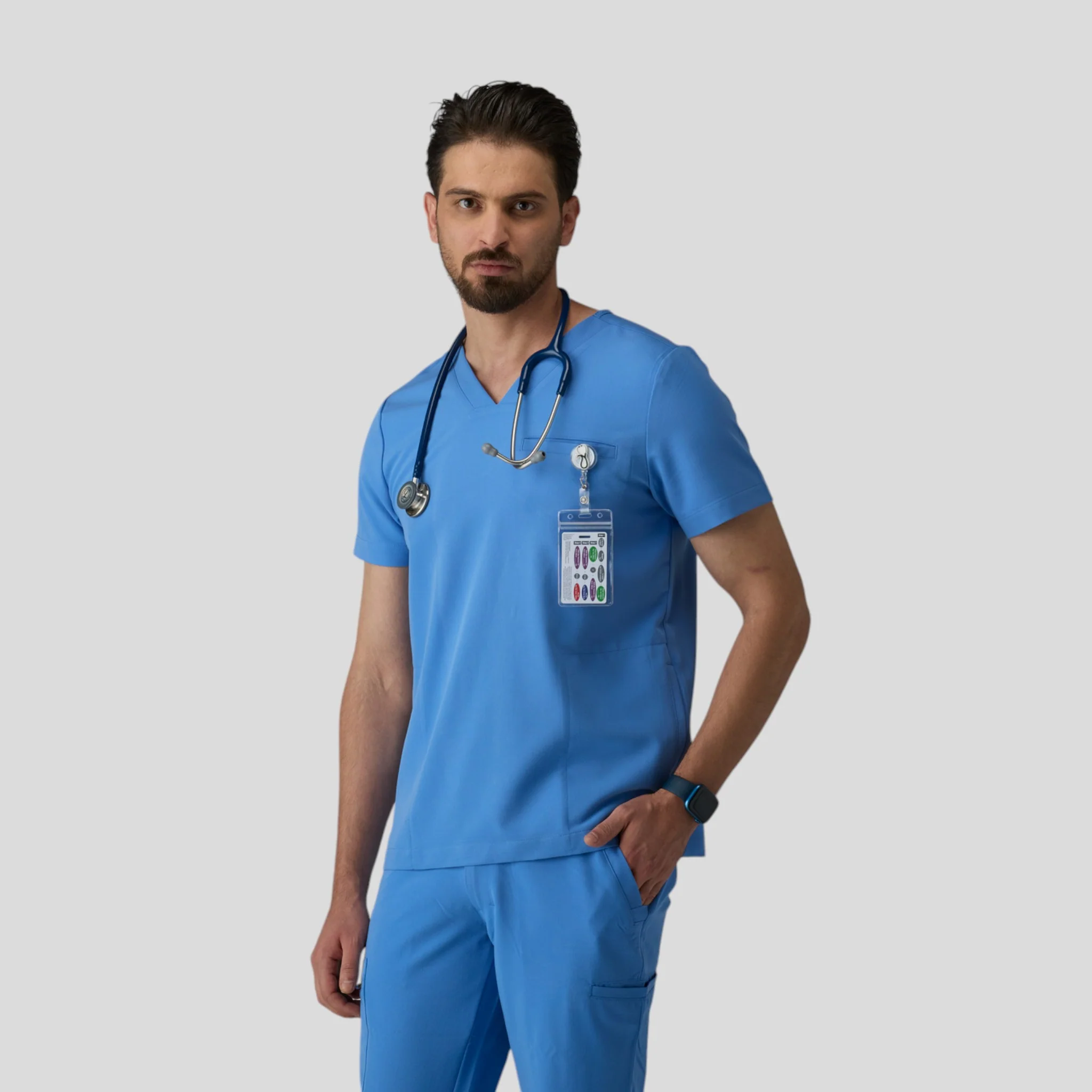 Medical Scrub Top Mouv 3-Pocket for Men - Image 4