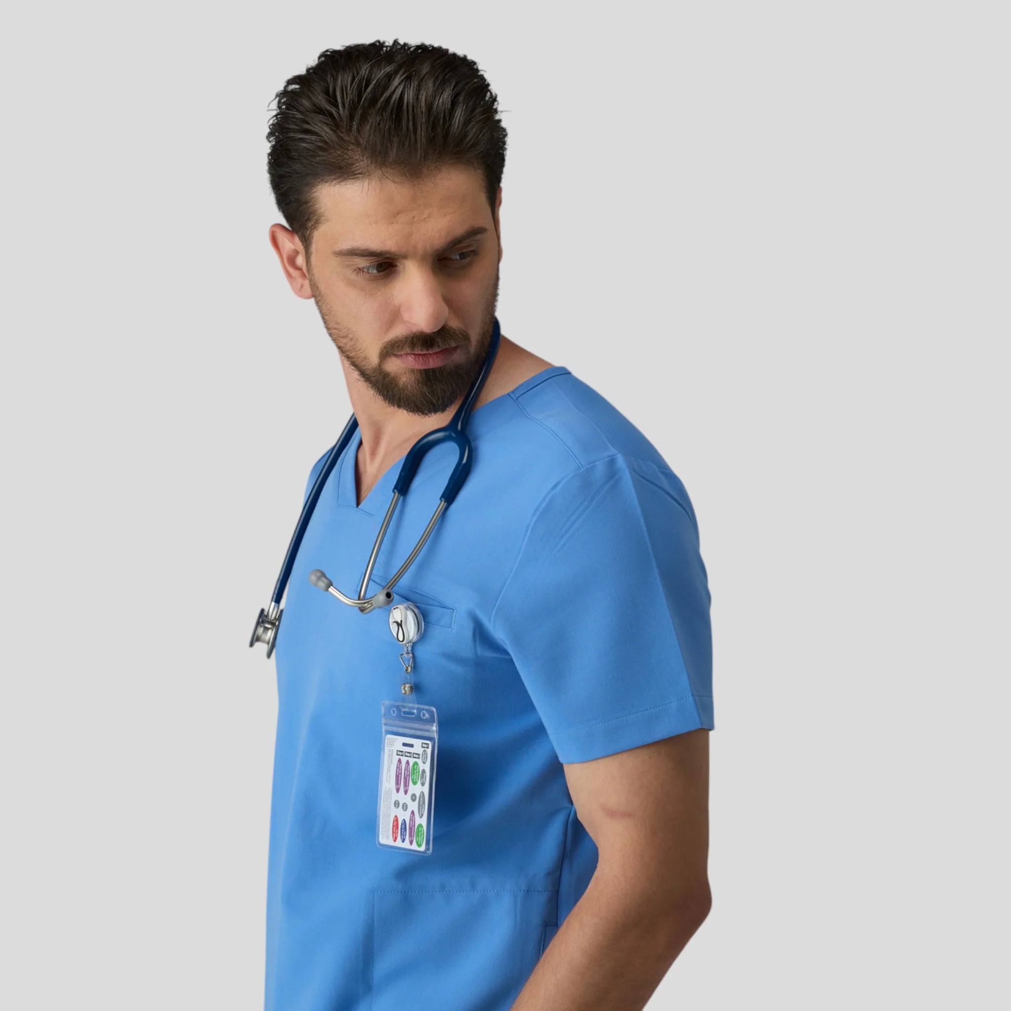 Medical Scrub Top Mouv 3-Pocket for Men - Image 5