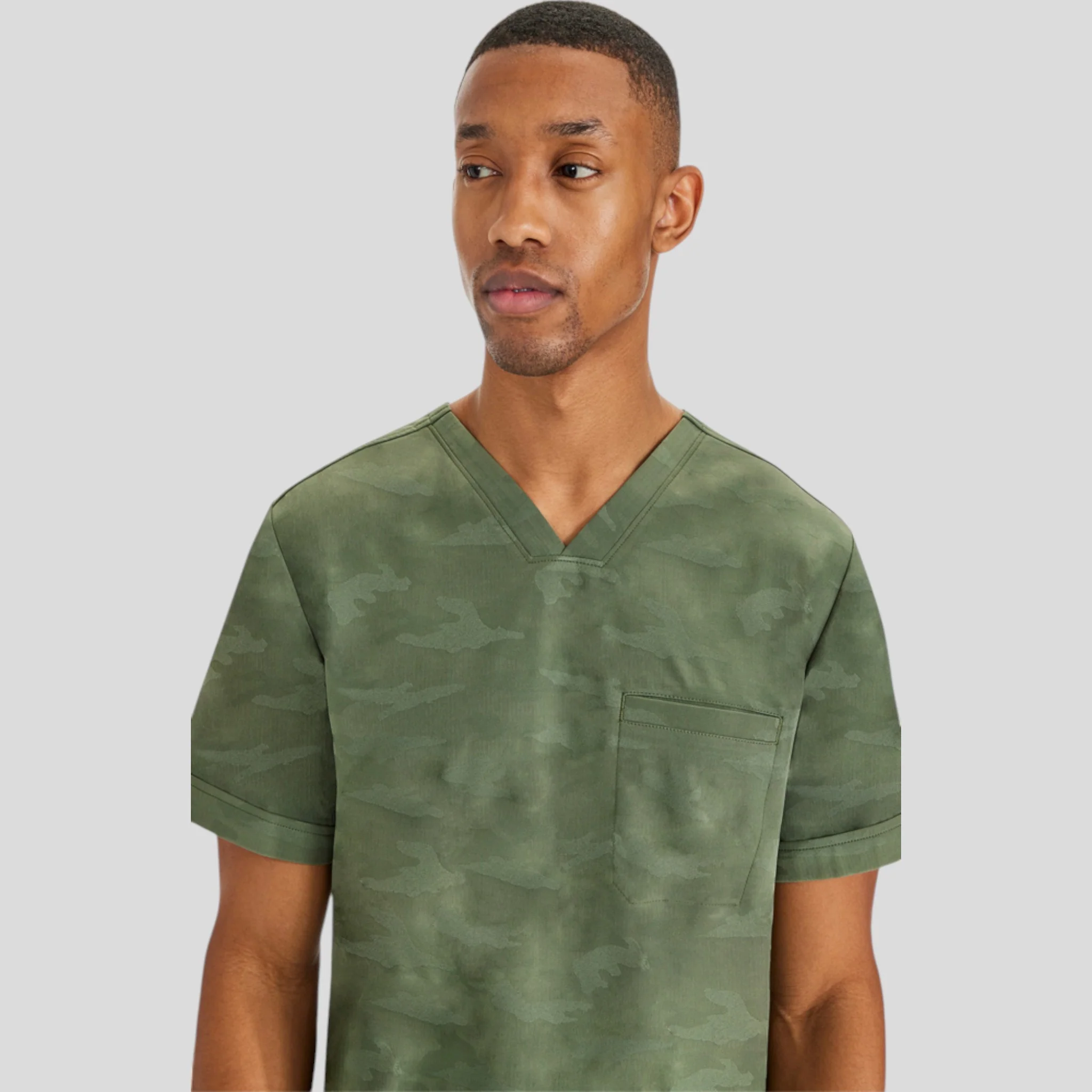 V-Neck Scrub Top Purple Label for Men - Image 3