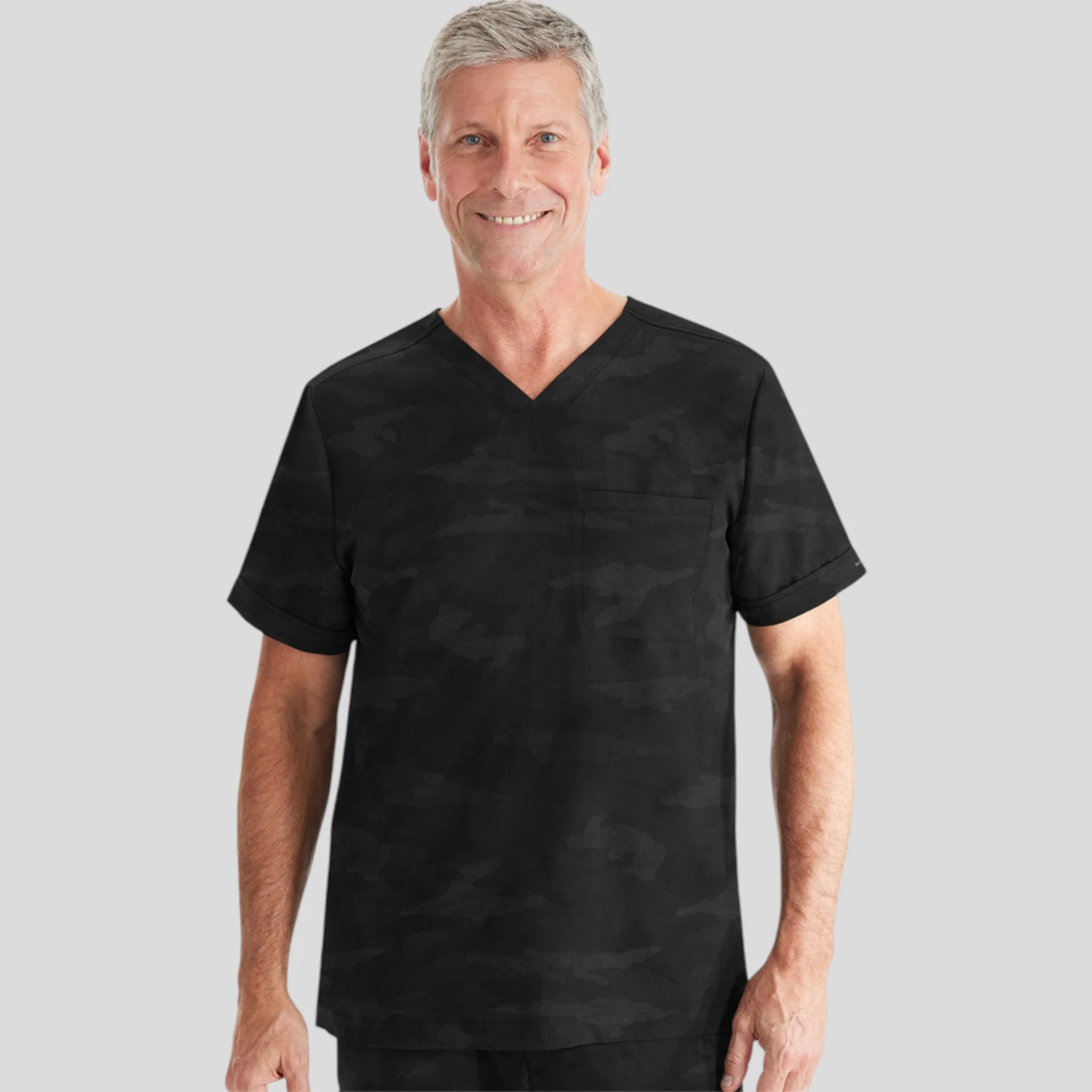 V-Neck Scrub Top Purple Label for Men - Image 5