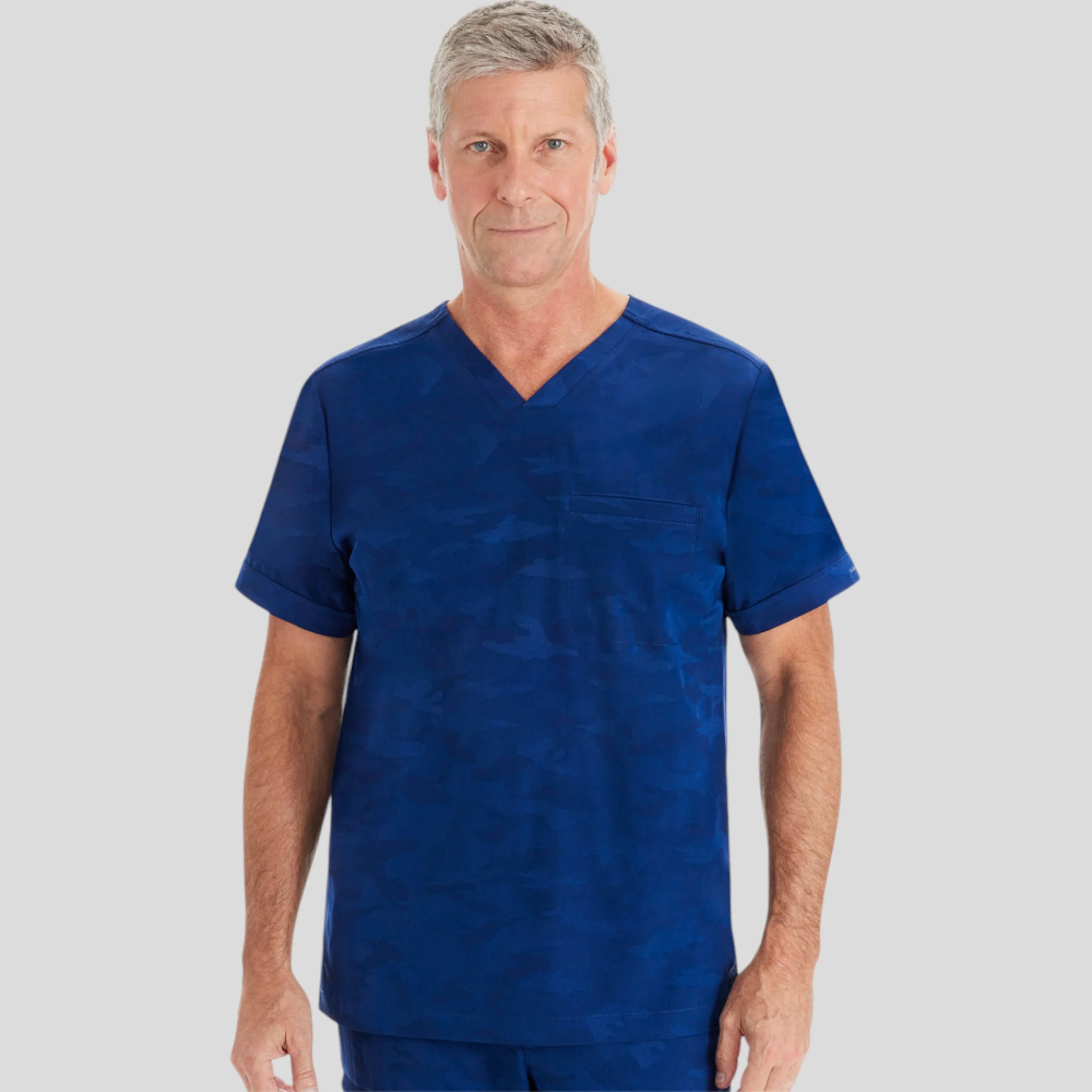 V-Neck Scrub Top Purple Label for Men - Image 6