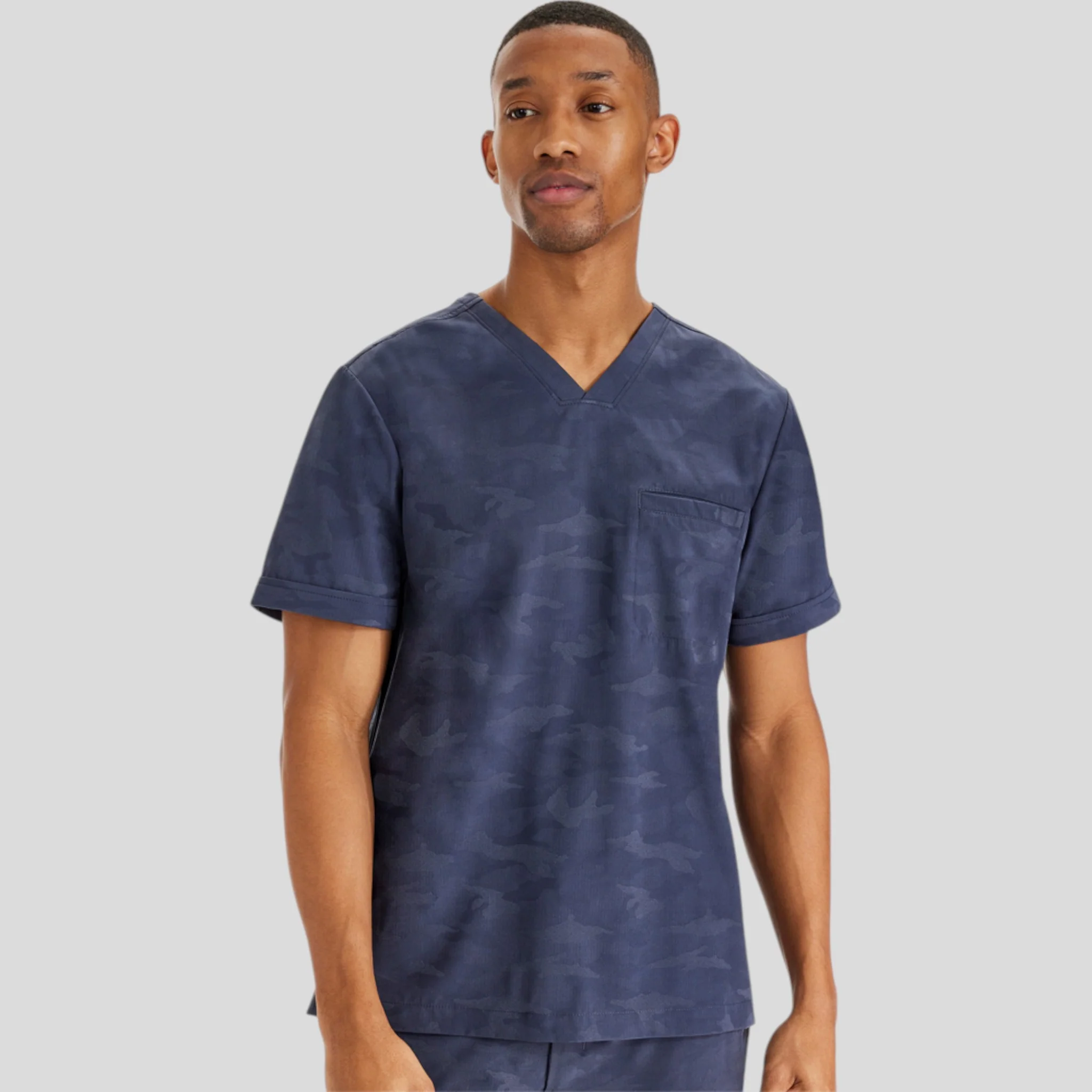 V-Neck Scrub Top Purple Label for Men - Image 7
